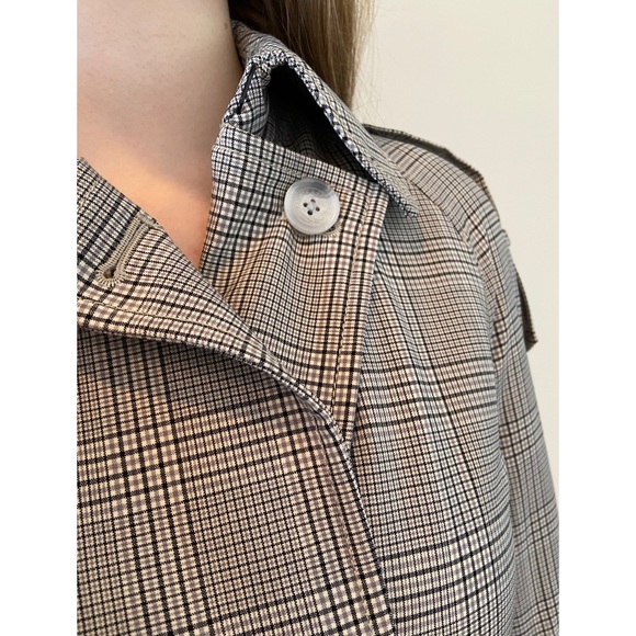 Micheal Kors Glen Plaid Trench Coat MU92J04BSM BNWT - Picture 3 of 10